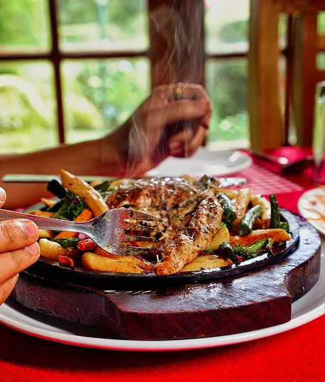 Chef preparing delicious dishes